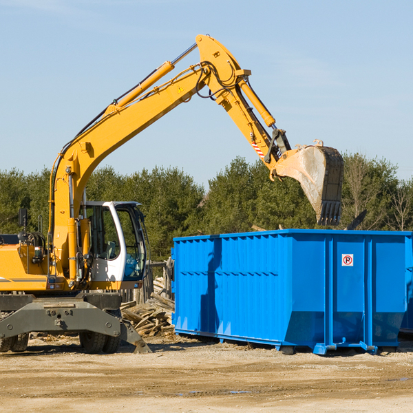 are there any restrictions on where a residential dumpster can be placed in Coatsburg